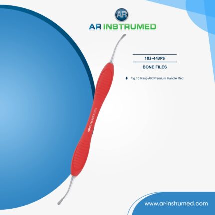 AR INSTRUMED Dental Miller-Knochenfeile – Scharfkantige 6 mm gebogene Spitze für orale Chirurgie