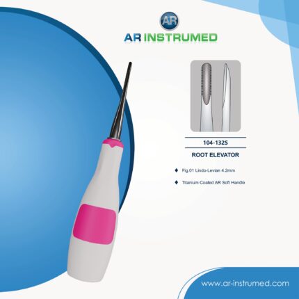 AR INSTRUMED Dental Lindo Levian Wurzelheber – Premium Edelstahl mit titan-beschichteter 4,2 mm Spitze für präzise Zahn- und Wurzelentfernung