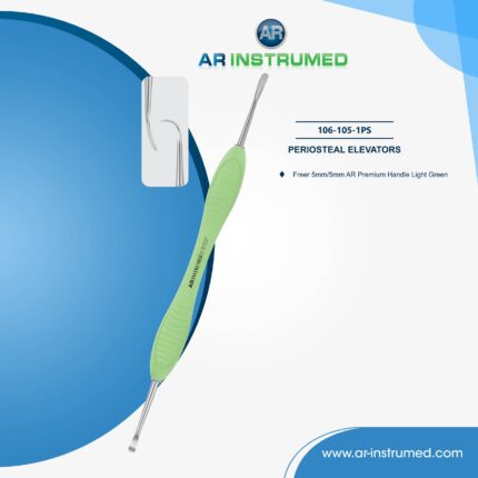 AR INSTRUMED Dentaler Freer Periostheber, Plasmabeschichtete 5mm Spitze, Silikongriff